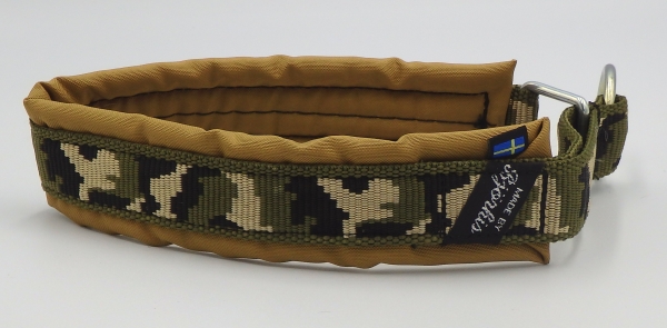 迷彩柄、カモフラージュデザイン犬の首輪｜ビヨルキス ハーフチョーク｜犬グッズ通販HAU