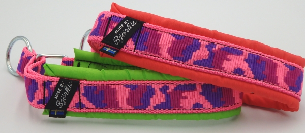 迷彩柄、カモフラージュデザイン犬の首輪｜ビヨルキス ハーフチョーク｜犬グッズ通販HAU