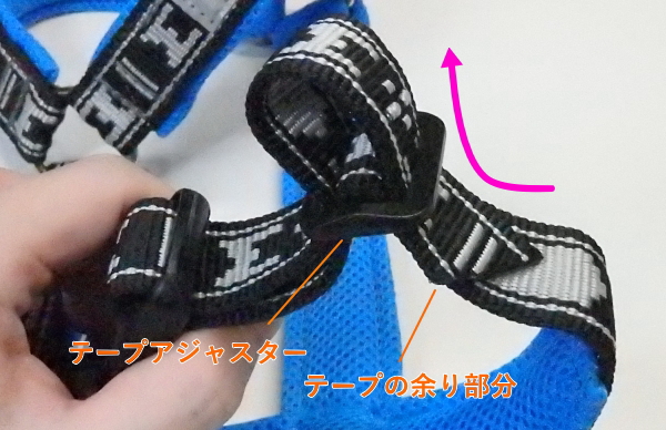 サイズの調節方法（マンマット スマートハーネス） 犬グッズ/犬
